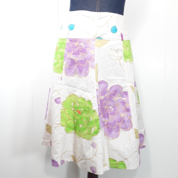 floral midi skirt size small - Picture 8 of 8